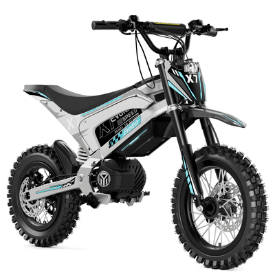 Evoltrix X7 off-road electric bicycle front view on white background