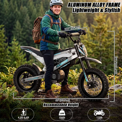 Evoltrix X7 off-road electric bicycle being ridden on forest trails