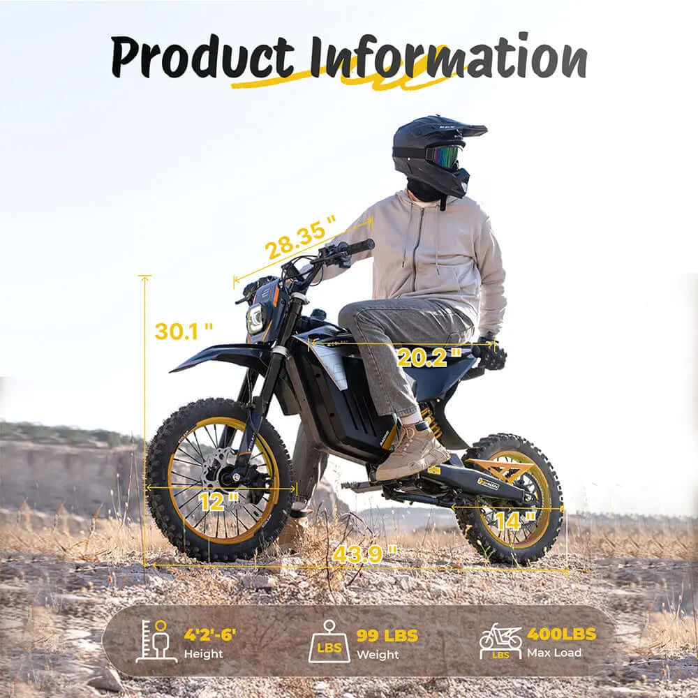 Evoltrix Conqueror X Off-Road Only Electric Dirt Bike - Non-Street Legal Evoltrix