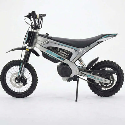 Evoltrix X7 off-road electric bicycle side view studio shot