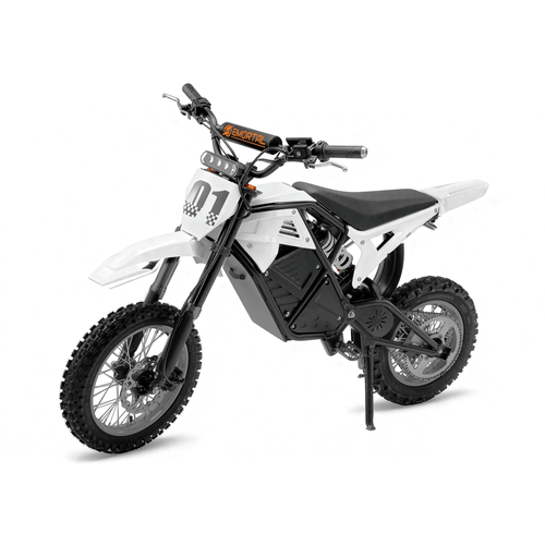 Evoltrix ROGUE MX-01 3000W Off-Road Electric Dirt Bike, White Product Studio Shot on White Background